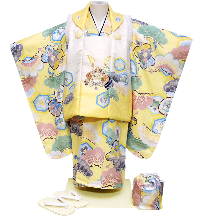 楽天市場】七五三 753 着物 3歳 男の子 被布セット 花うさぎ ブランド