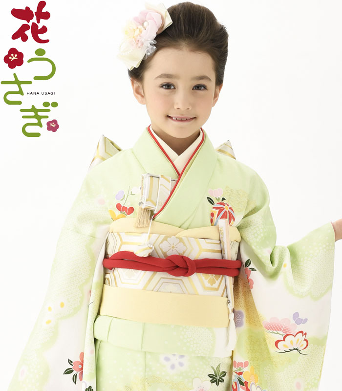 楽天市場】七五三 着物 7歳 女の子 着物フルセット 花うさぎ ブランド