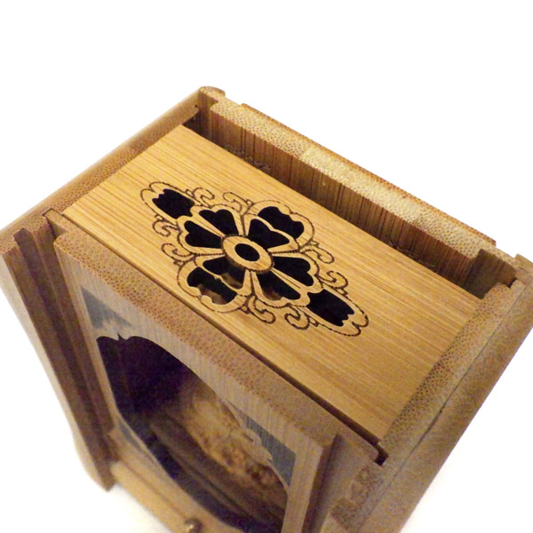 楽天市場】竹厨子入り仏像 阿弥陀如来 坐像 木彫り 仏像 [Ryusho] : 龍