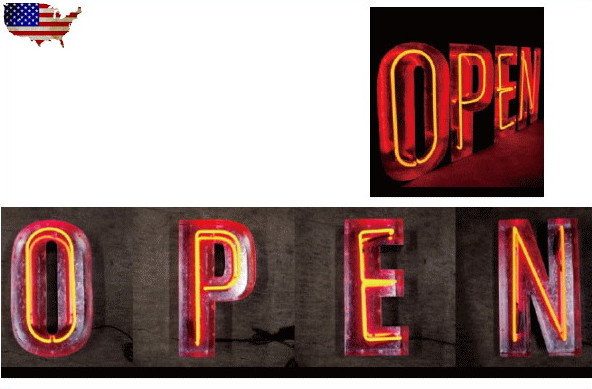 ヤマダモール | 【アメリカン雑貨】ネオン サイン【レッド】【OPEN