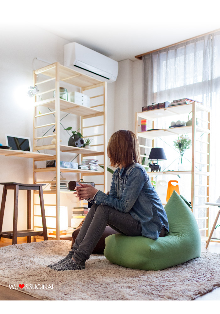 楽天市場】ひとりがけ ソファー ビーズクッション ビーズソファ 三角