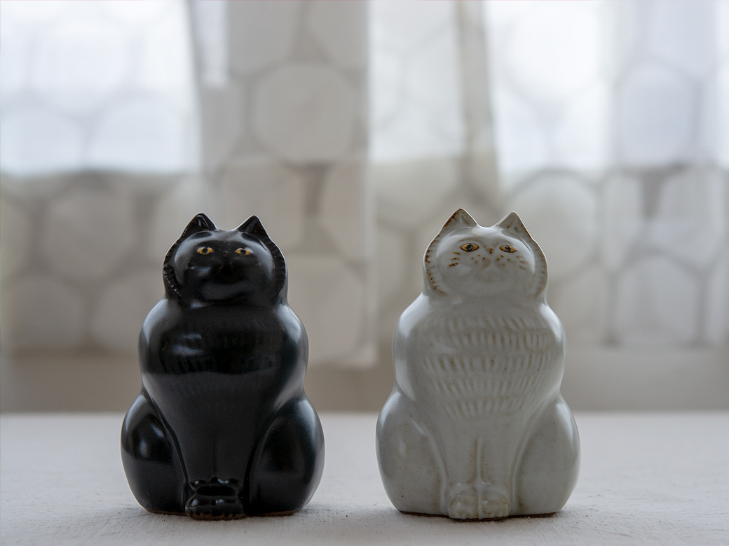 楽天市場】【最大1000円OFF】sen ねこの置物 twin cats【猫 ネコ 京千