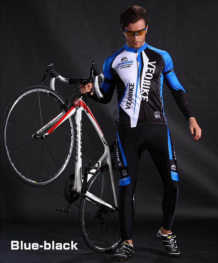 楽天市場】サイクルジャージ 上下セット 長袖 ウエア サイクリング用
