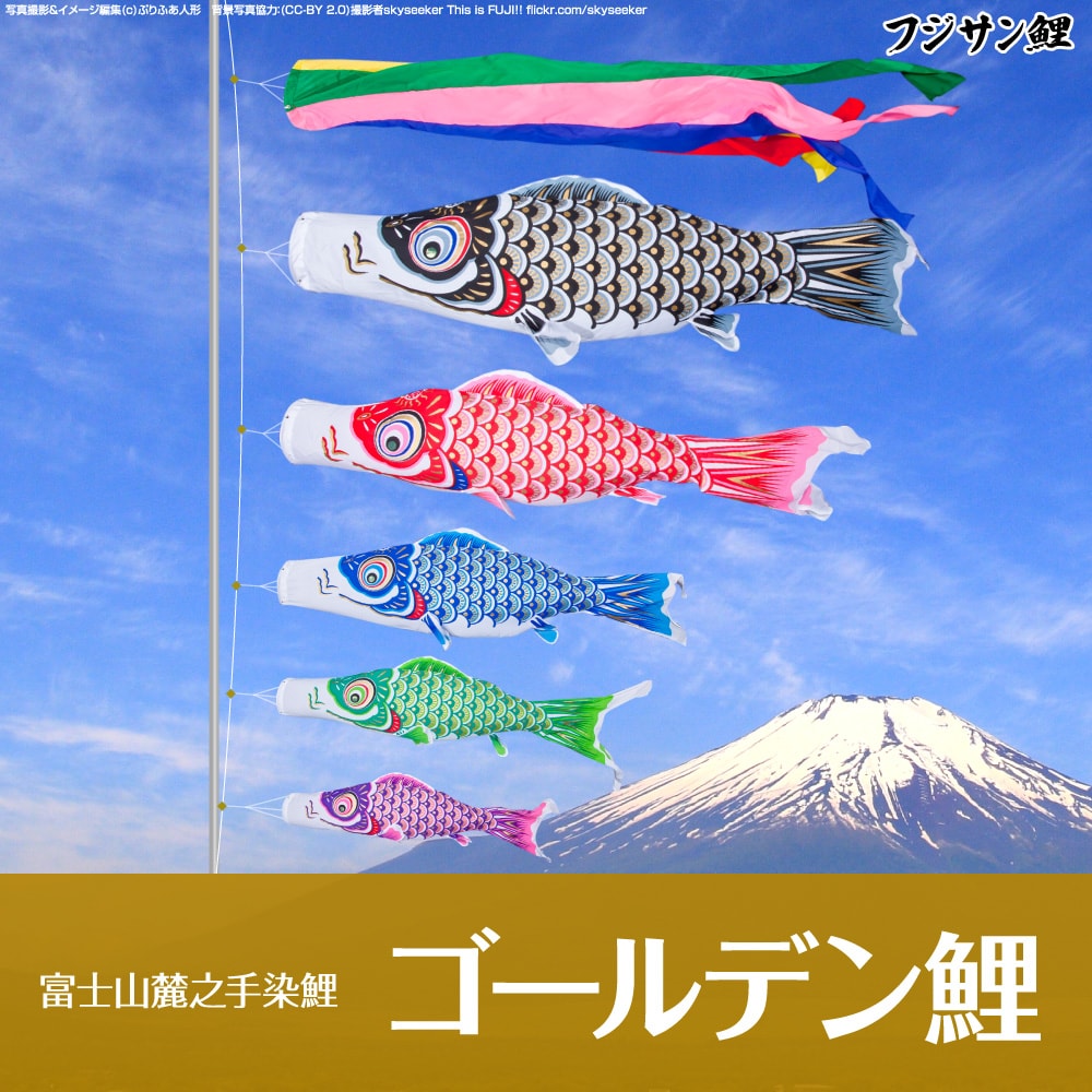 鯉のぼり フジサン鯉 ゴールデン鯉 | prefer