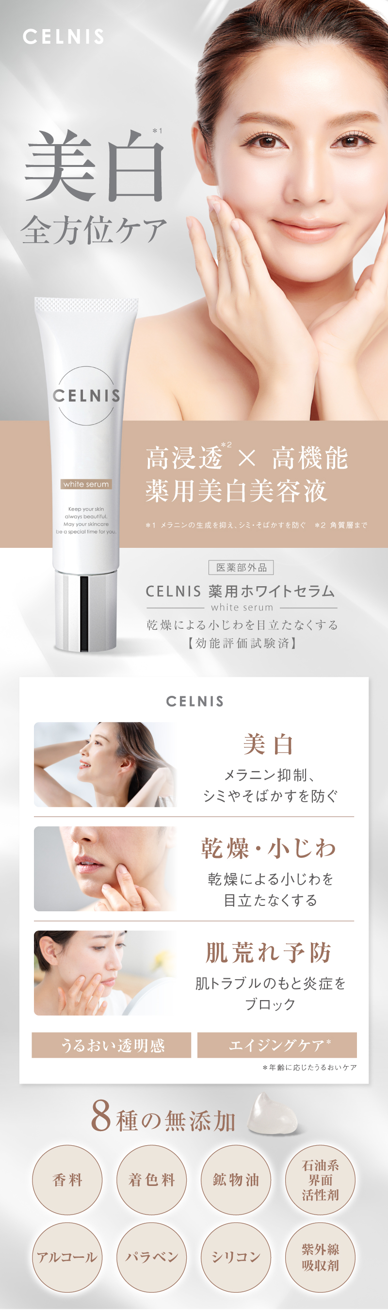 楽天市場】美白クリーム 医薬部外品 20g セルニス ホワイトセラム 顔