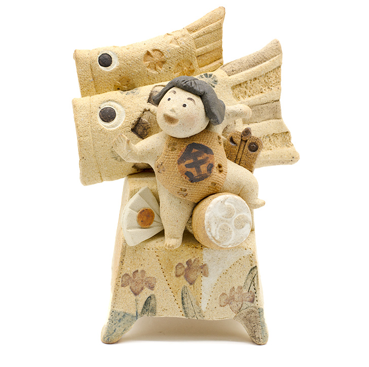 楽天市場】滝上真由美作 端午陶人形 金太郎段 送料無料 コンパクト