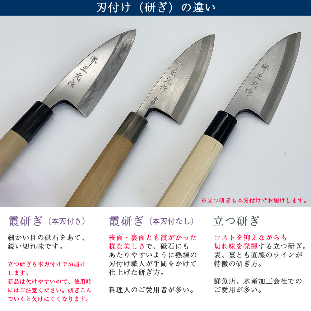 楽天市場】プロ 料理人向け包丁 右用 安来白二鋼 霞研ぎ 9寸（刃渡り