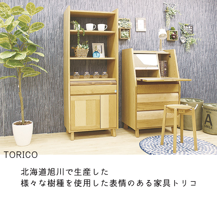 楽天市場】大雪木工 トリコ ライティングデスク 幅60 奥行44 高さ112