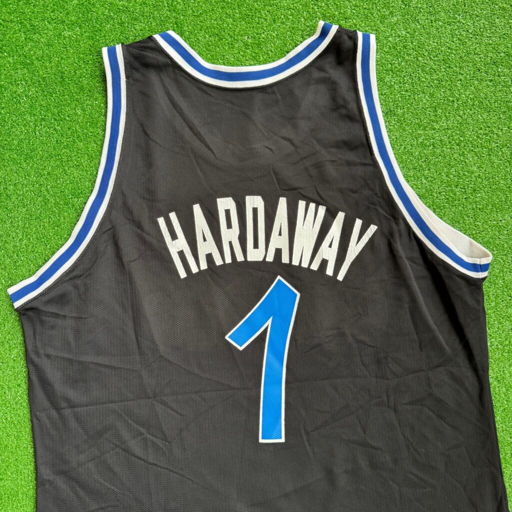 90's Penny Hardaway Orlando Magic Black Champion NBA Jersey Size