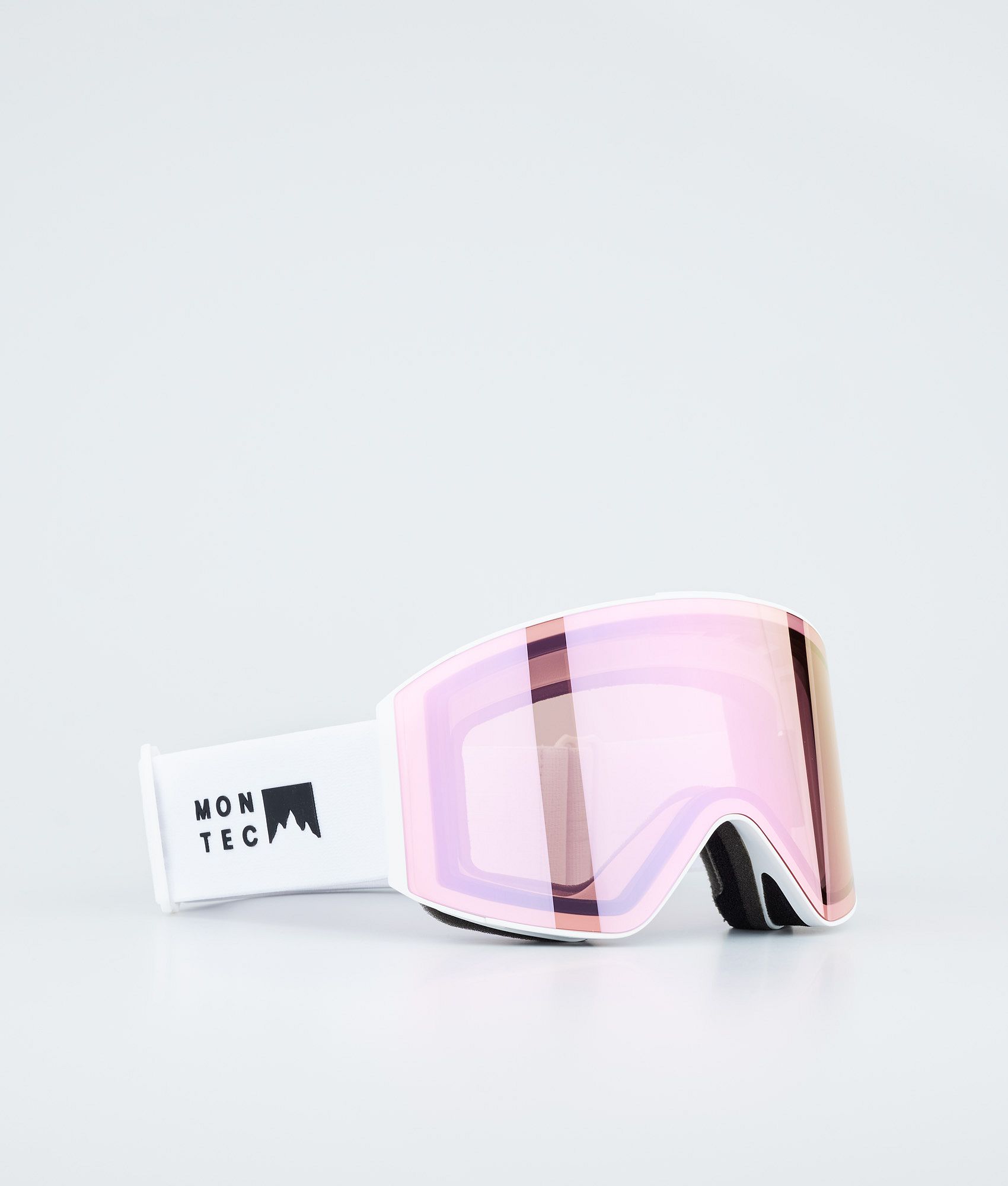Montec Scope Ski Goggles White W/Pink Sapphire Mirror | Ridestore.com