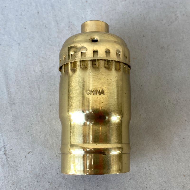 LEVITON LAMP SOCKET レビトン キーレス ソケット ランプ ブラス 真鍮