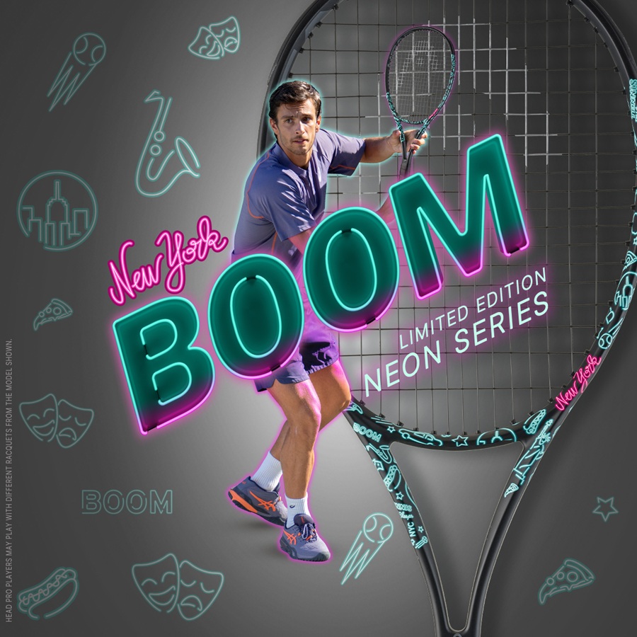 ヘッド テニスラケット BOOM MPLネオン2025＜231655＞