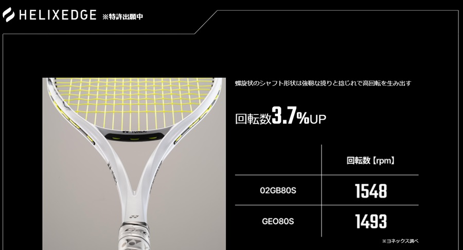 ヨネックス ソフトテニスラケット ジオブレイク80V ゴールド/パープル