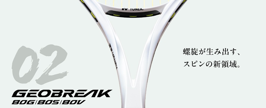 ヨネックス ソフトテニスラケット ジオブレイク80S プラウドホワイト色