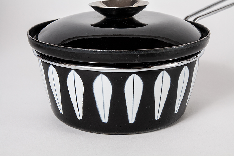 キャサリンホルム ホーロー片手鍋 ブラック／φ20cm(ヴィンテージ