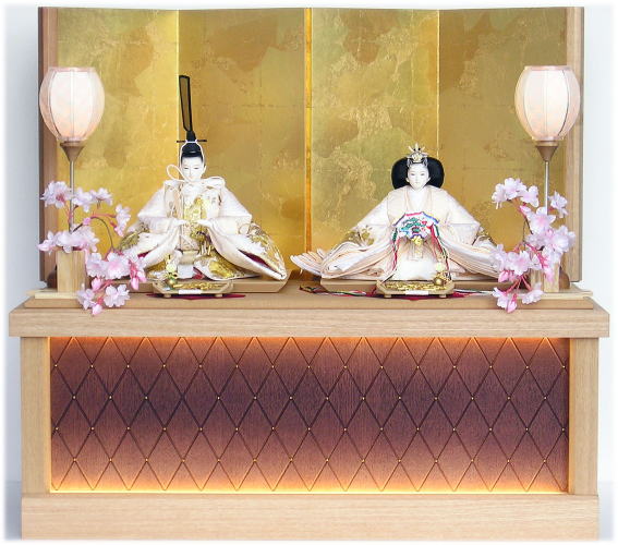 吉祥牡丹雛 収納親王飾り 左京「田村芙紗彦」/「熊倉基安」作 [HS-109