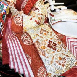 帯地雛 収納親王飾り「平安優香」/「小川眞峰」作 [HS-110]/雛人形