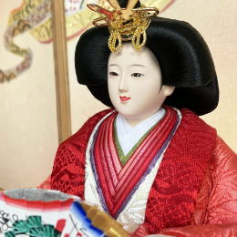 金彩刺繍雛 収納親王飾り 「望月紀彦」/「小川眞峰」作 [HS-111