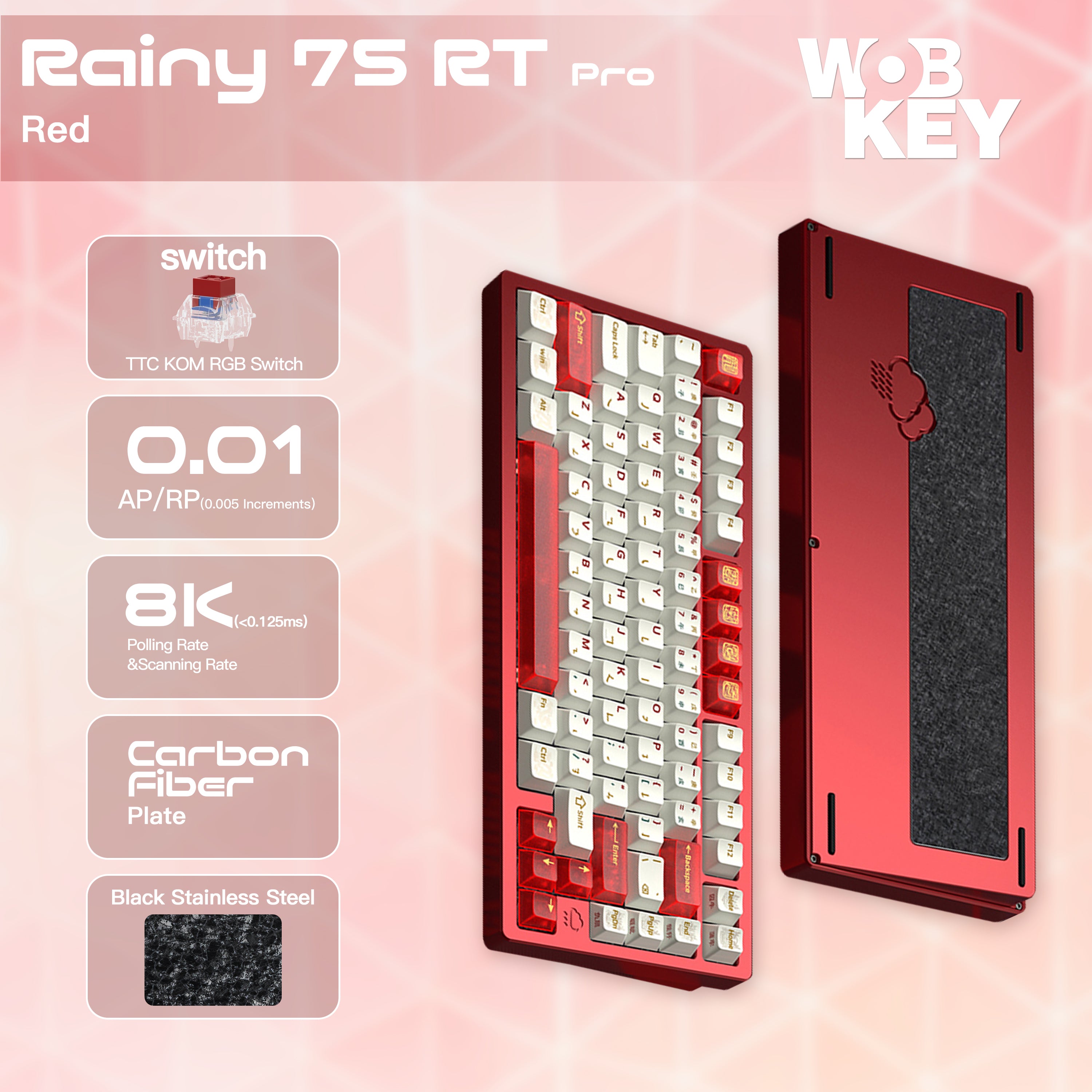 WOBKEY Rainy 75 RT Halleffect Keyboard