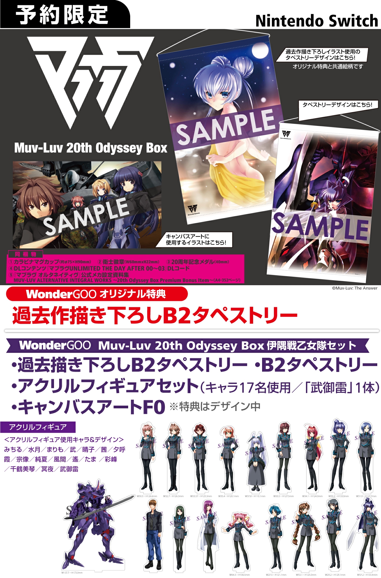 Nintendo Switch Muv-Luv 20th Odyssey Box【限定セット】過去描き