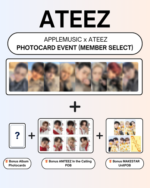03/17 APPLEMUSIC MEMBER CLAIM POB + BONUS EVENT] ATEEZ – 13TH MINI