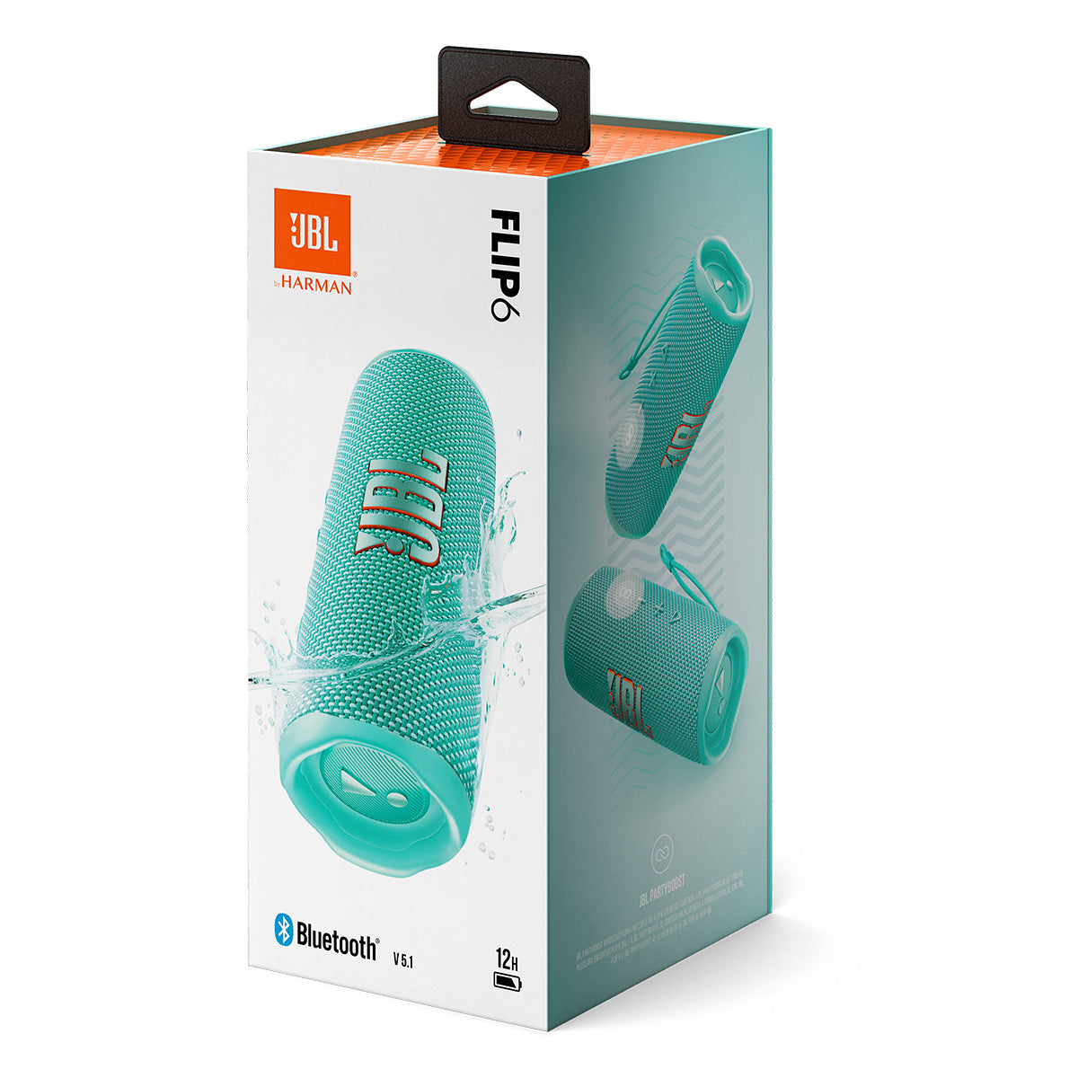 JBL Flip 6 Waterproof Portable Bluetooth Speaker - Pair (Teal
