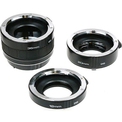 Kenko DG Extension Tube Set for Nikon F (36mm 20mm 12mm) | Wex