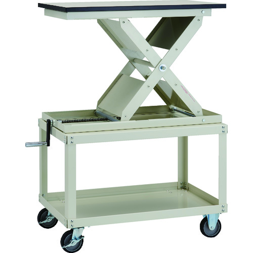 昇降作業テーブル台車リフト（スクリュー式）/M227H-700MNT/測定/包装