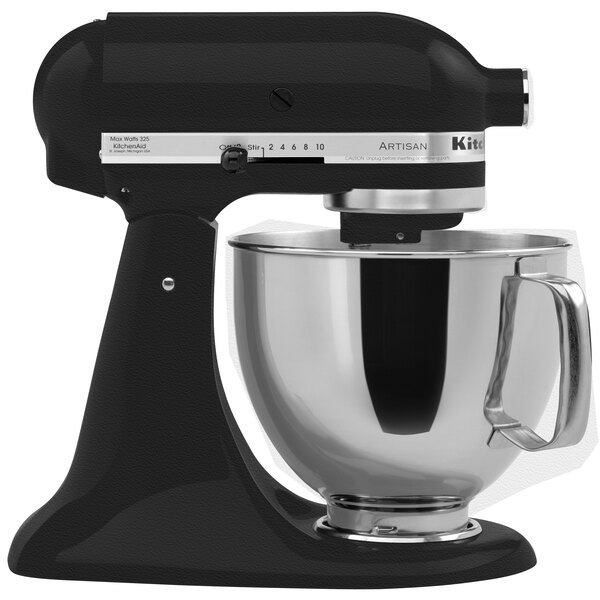 KitchenAid KSM150PSBK Artisan Series Imperial Black 5 Qt. Tilt