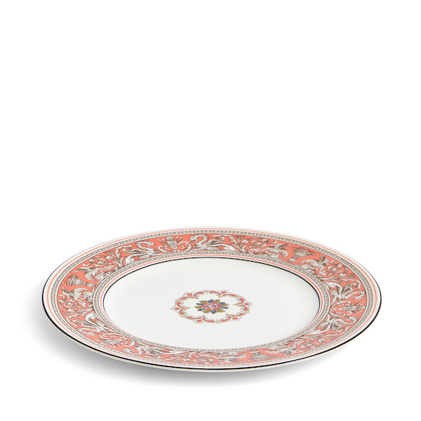 未使用品】ウェッジウッド フロレンティーン サーモンピンク プレート