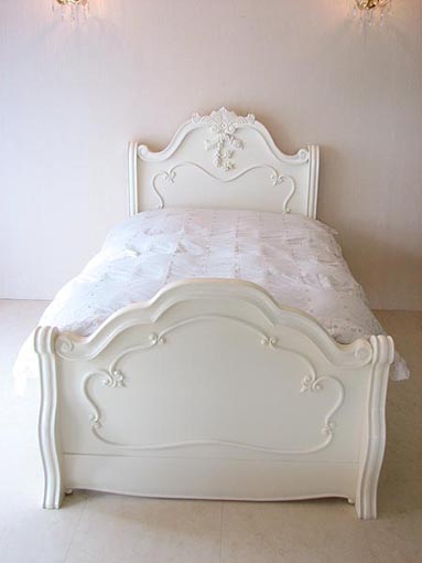 ラ・シェル ベッド セミダブルサイズ ホワイト｜ベッド（ベッド