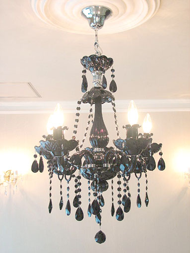 ブラックシャンデリア サマンサティアラ 5灯｜シャンデリア（照明器具