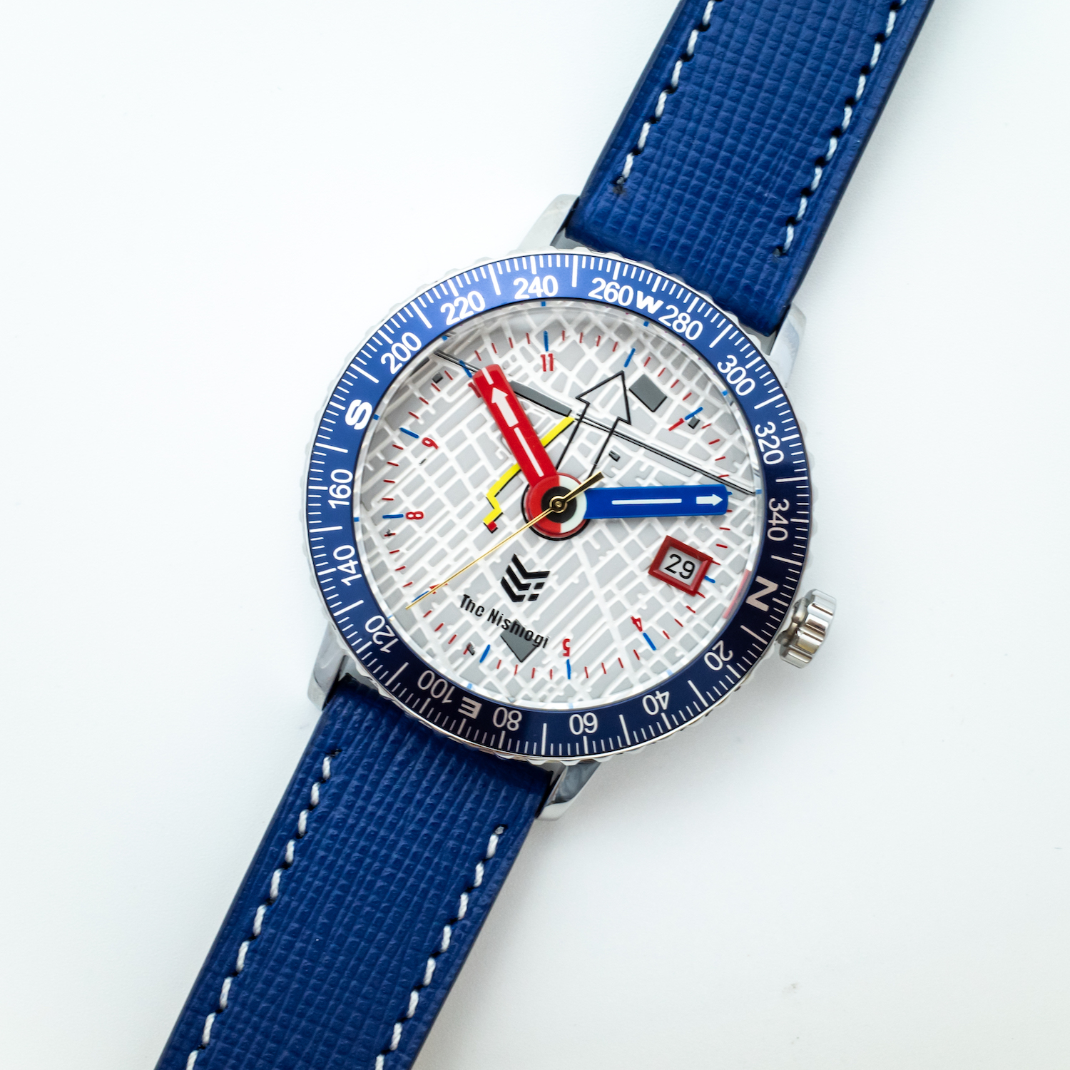 ザ・ニシオギ 腕時計 The Nishiogi メンズ コンパスウォッチ ネイビー