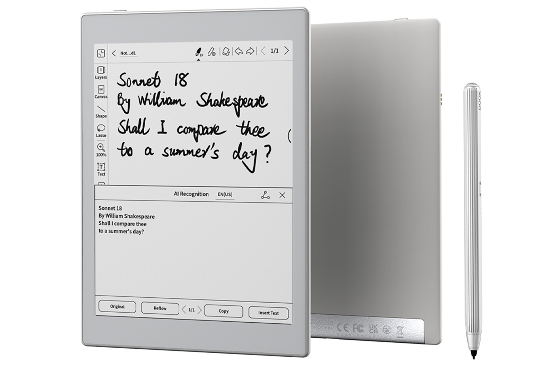 ペン付きの7.8型電子ペーパーAndroidタブ「BOOX Nova Air2」 - Impress