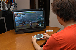 世界唯一！ PSP大画面表示機能の実際～FlexScan HD2451W