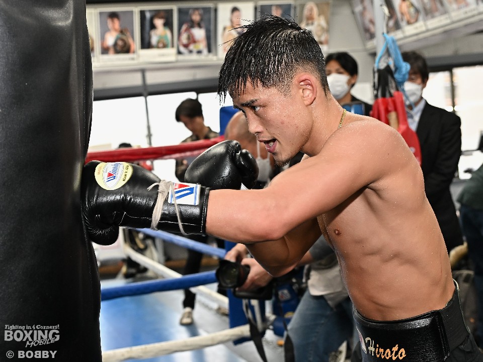 京口紘人が公開練習–ワタナベボクシングジム