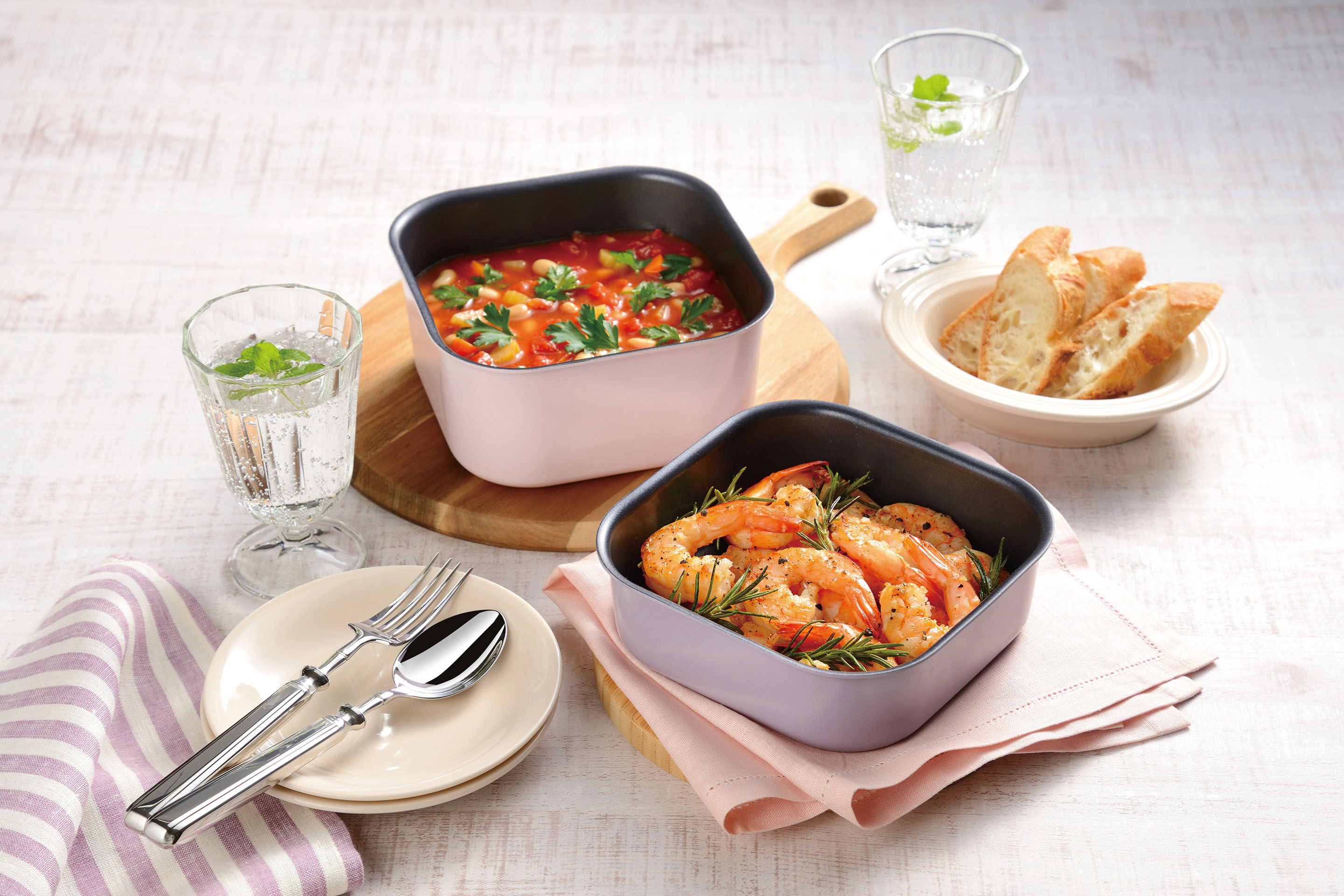 レクトメイト 四角いフライパン・鍋 取っ手が取れる | 和平フレイズ