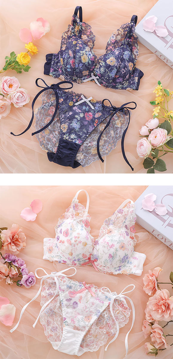 ココランジェ ブルーミングヴェール ブラジャー ショーツ セット 総