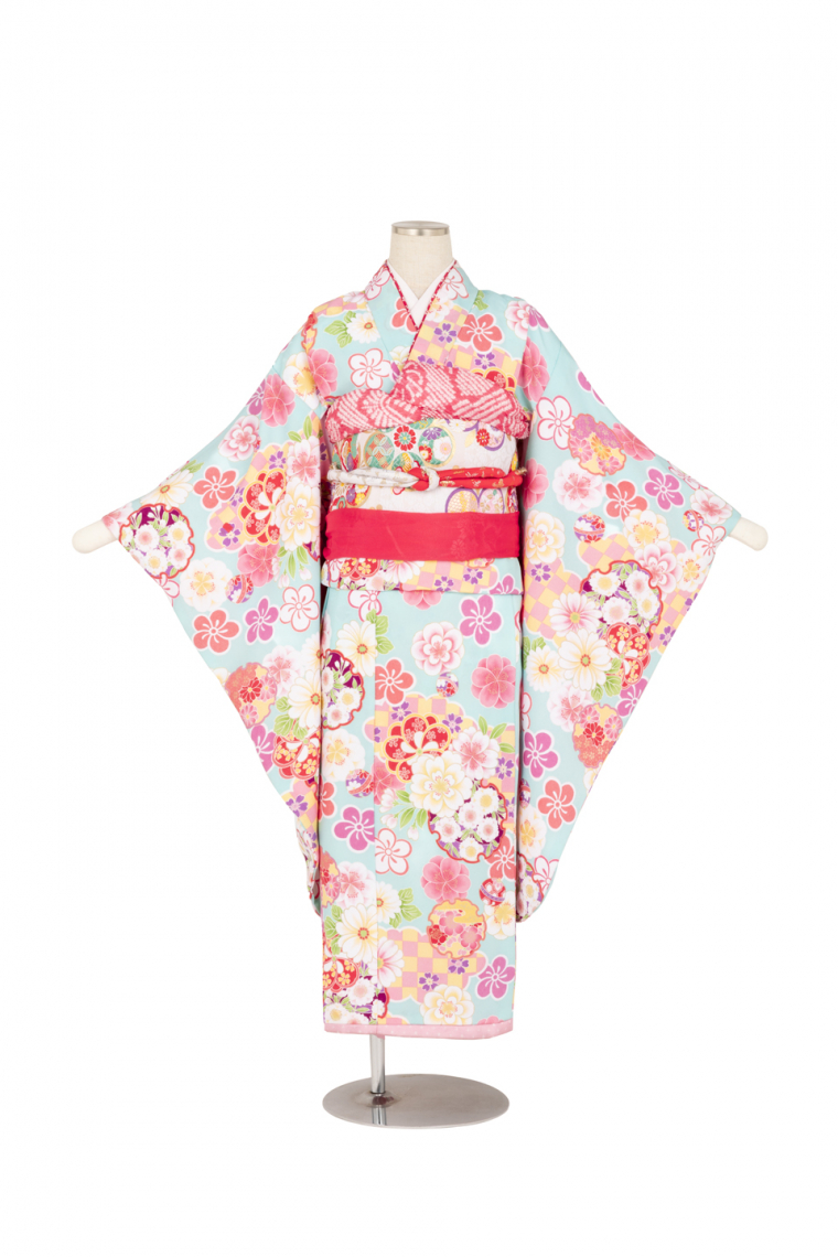 子供きもの 四ツ身帯セット ブランド：ICHIHA アンティーク着物復刻