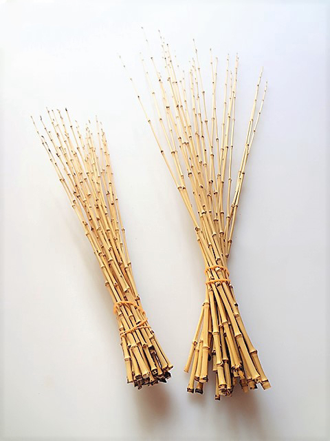 和竿製作用素材・手元上・穂先下用｜タナゴ・ハゼ・小鮒用|布袋竹600mm