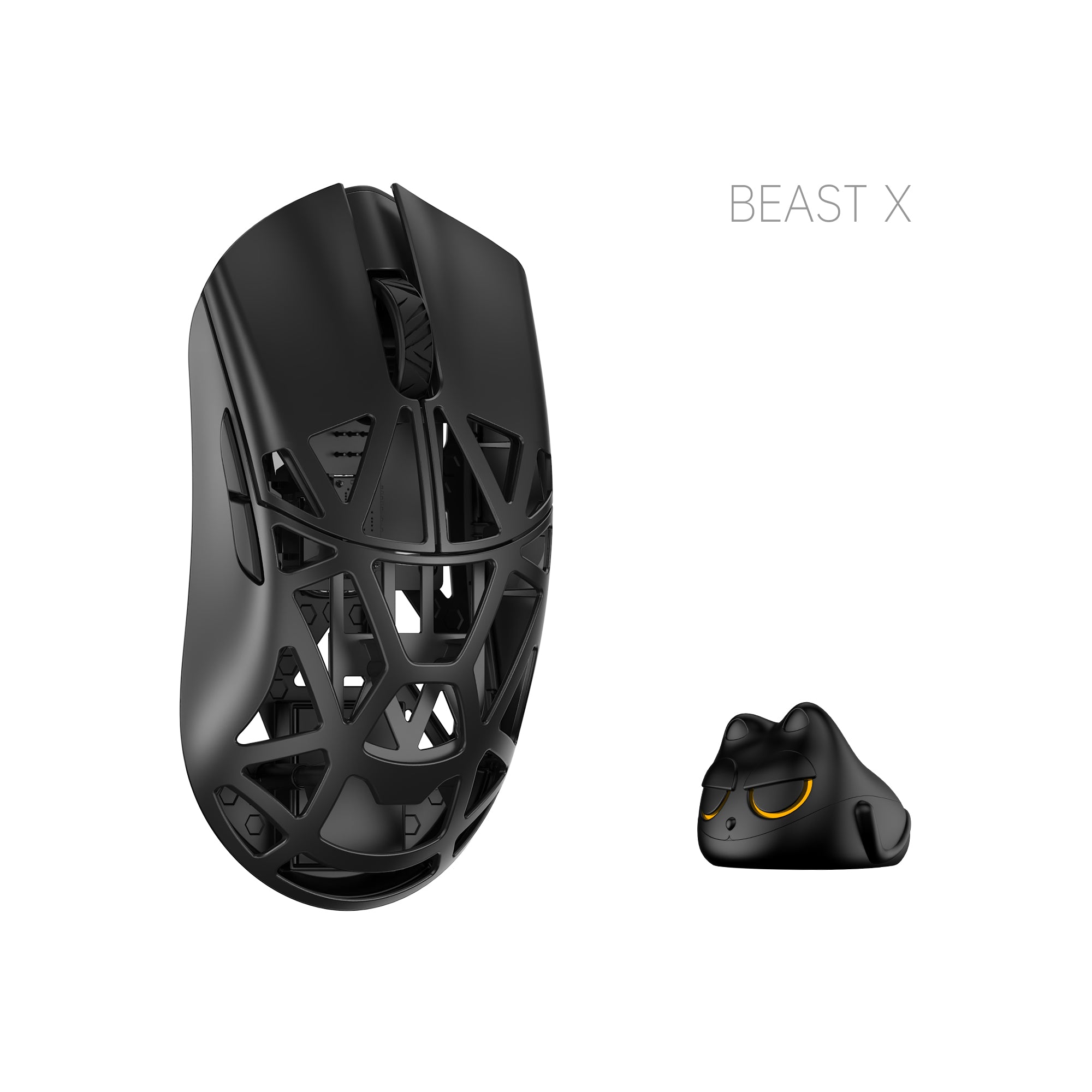 WLMOUSE BeastX Pro Silver 穴なし OM Optical WLMouse Beast X Pro