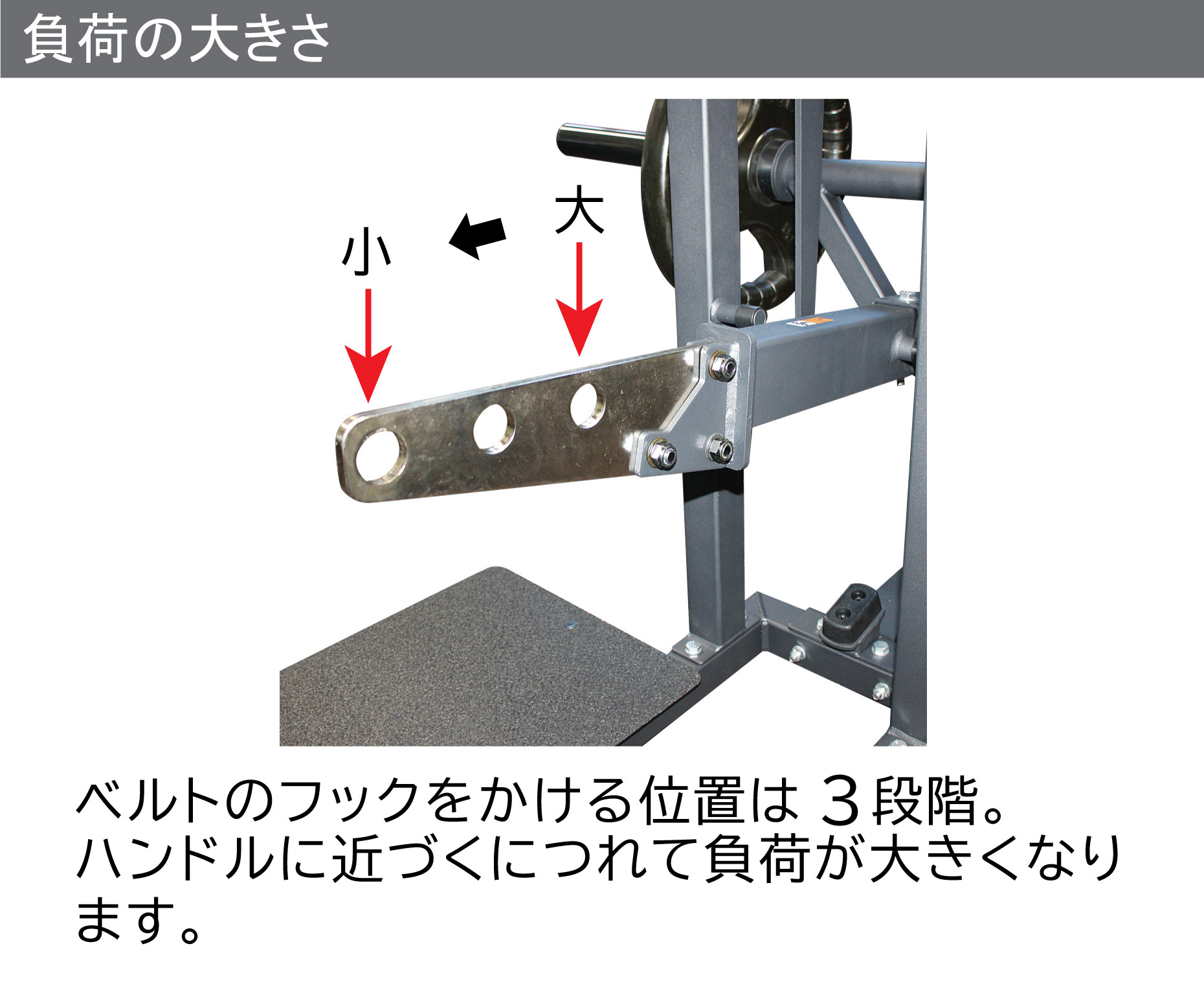 ベルトスクワット | 腰にベルトを装着してスクワットを行うマシンで