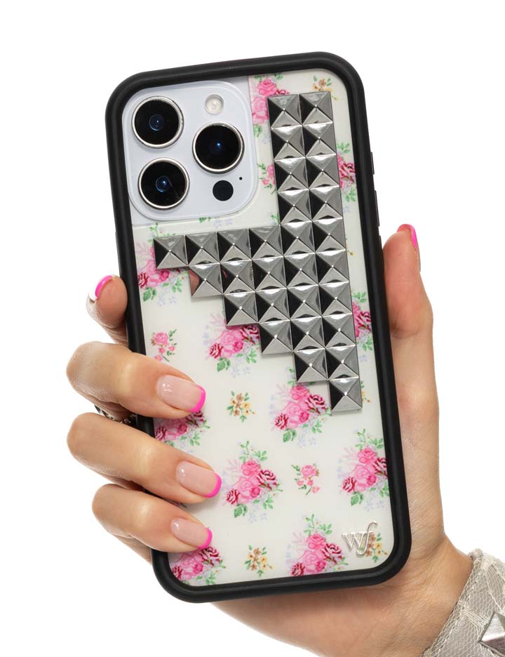 Vintage Floral Stud iPhone 17 Pro Max Case – Wildflower Cases