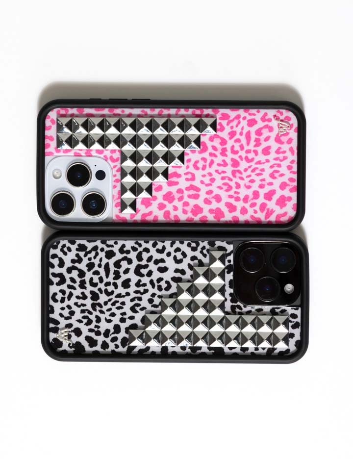 Pink Meow Stud iPhone 17 Pro Max Case – Wildflower Cases