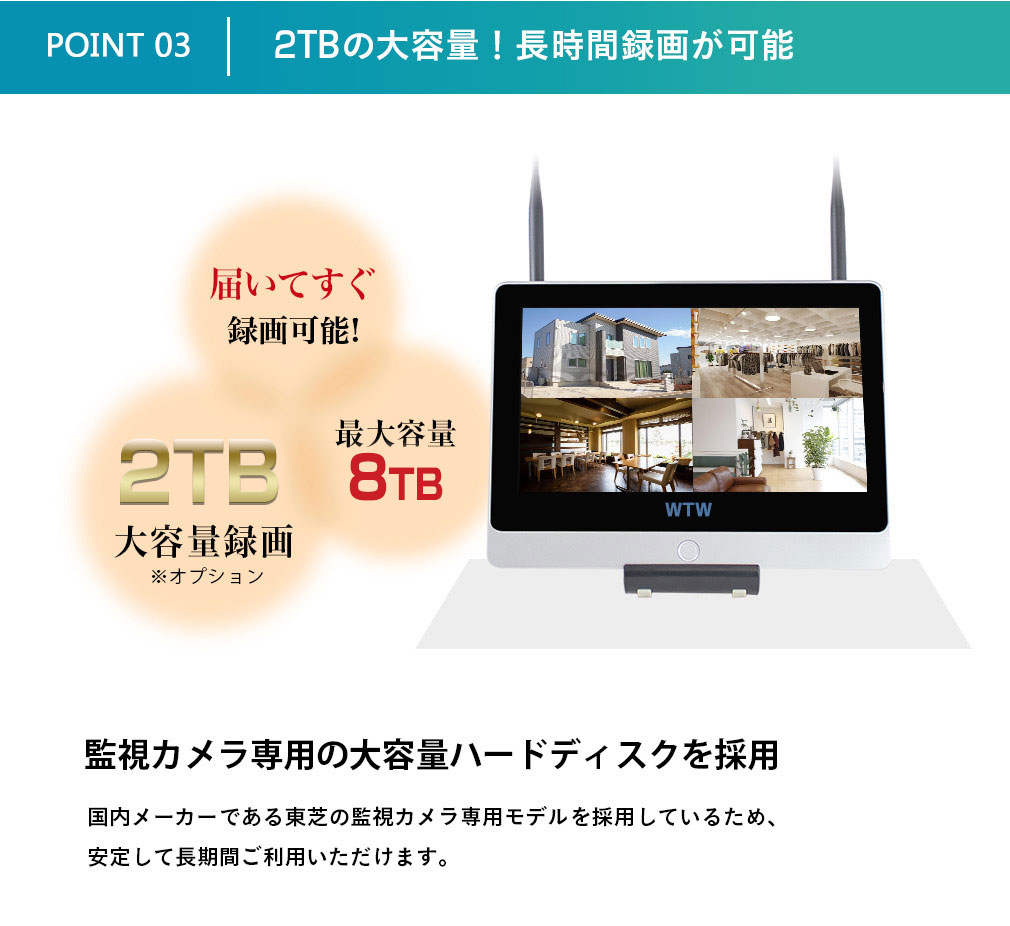 防犯カメラ 無線 WIFI IPカメラ イーグル 業務用【WTW 塚本無線】