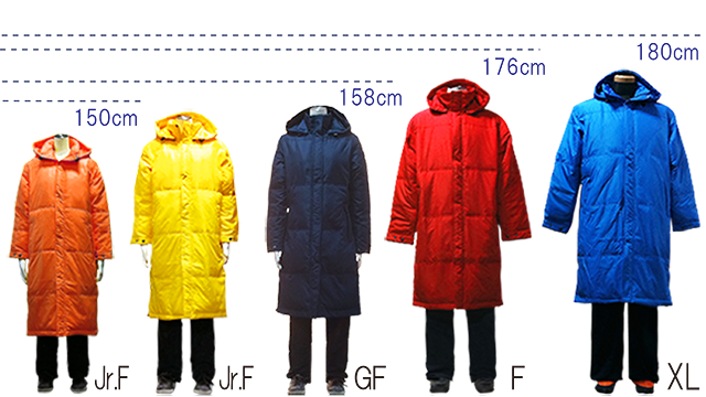 レディースベンチコート5,528円にチームロゴなど名入りプリント