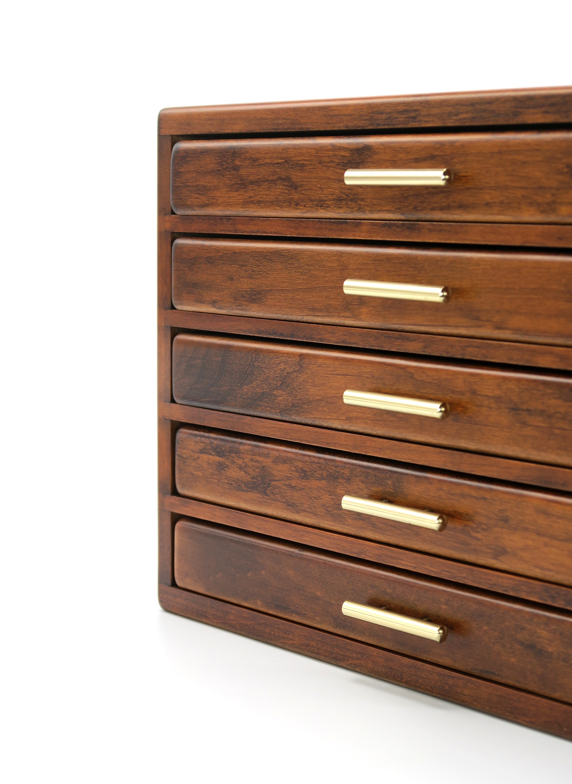 万年筆箱60 [筆記具,60本入れ,ペン皿,引出し,5段]