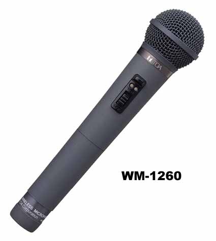 商品データダウンロード:ワイヤレスマイクロホン ハンド型 (WM-1260