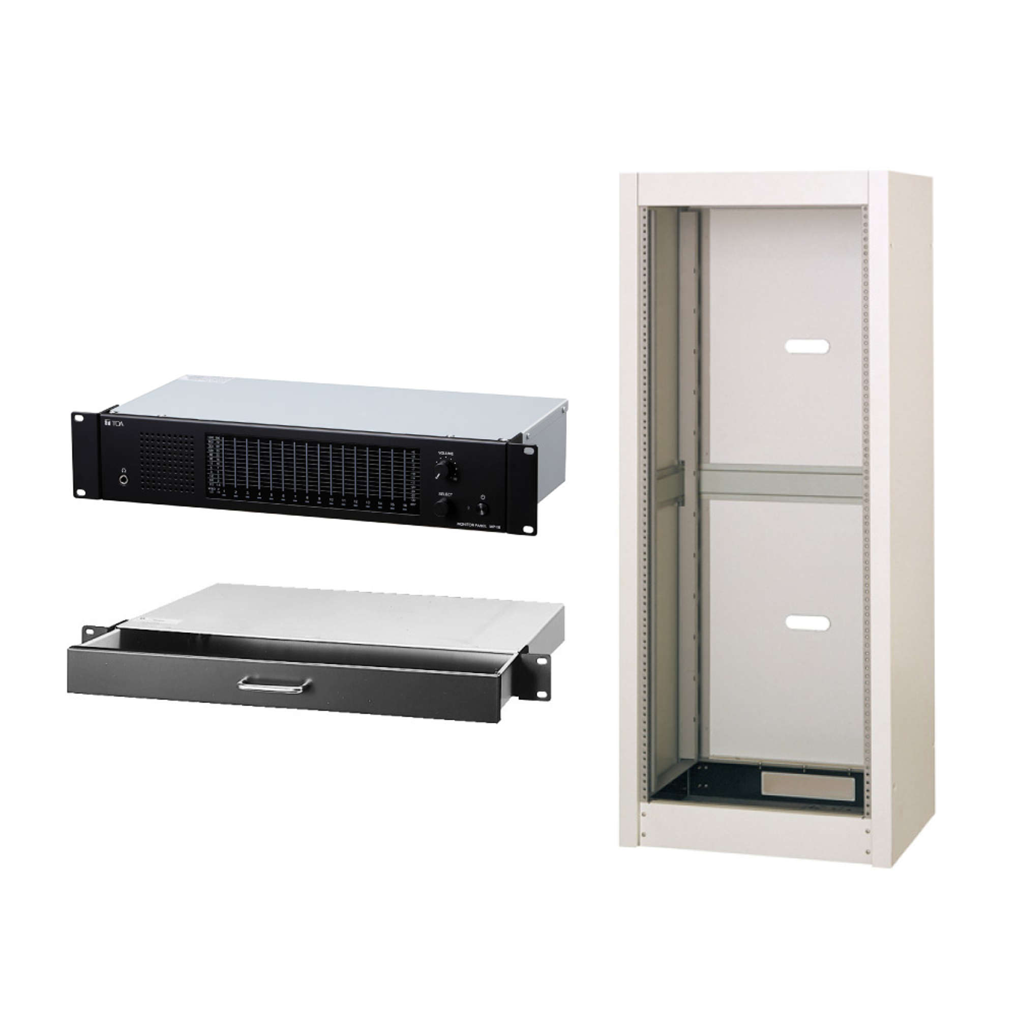 キャビネットラック/フリーパネル等 | ラック型非常用放送設備 | 商品