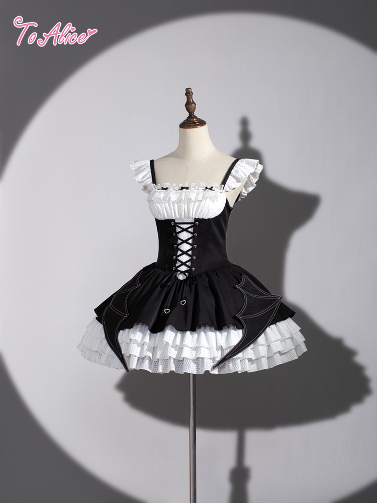 BlackShamrock】F135バットガールビスチェ風ジャンパースカート - To Alice